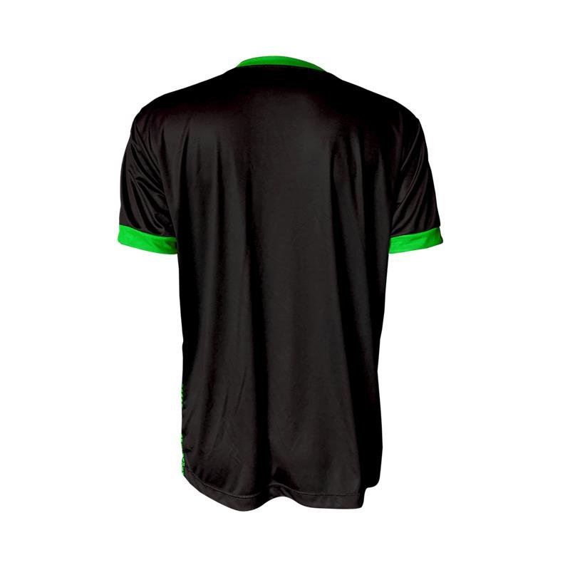 CAMISETA TEXT WEEFE PRETA / VERDE