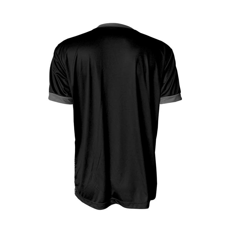 CAMISETA TEXT WEEFE PRETA / CINZA