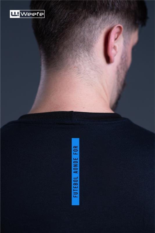 T-SHIRT 100% ALGODÃO ESTAMPA REFLETOR11 PRE/COLOR