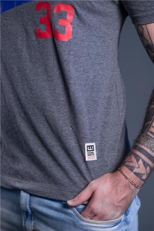 T-SHIRT ALGODÃO ESTAMPA WEEFE33 CHU/MAR