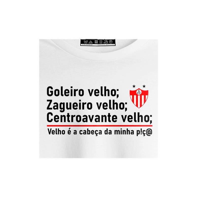 CAMISETA ALGODÃO BRANCA VELHO É GUARANY DE BAGÉ 2025